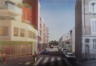 de la rue de Chteauroux dans l'impasse Saint-Exupery prolonge