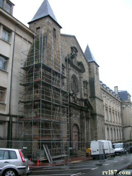 La chapelle en travaux