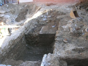 site courtine 4 coin du mausolee en grand appareilantique